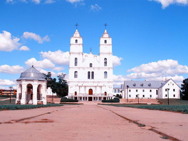 White Church with Twin Towers — Serene