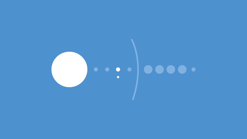 White Circle and Dots