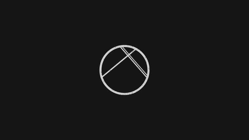 White Circle Logo — Black