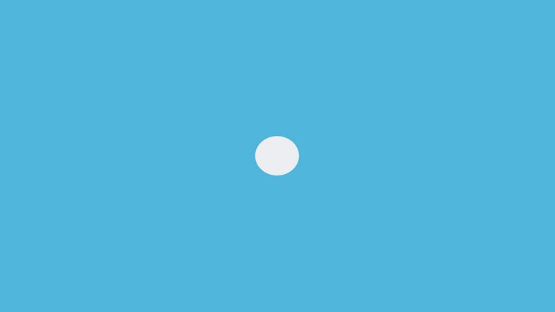 White Circle on Blue — Calm