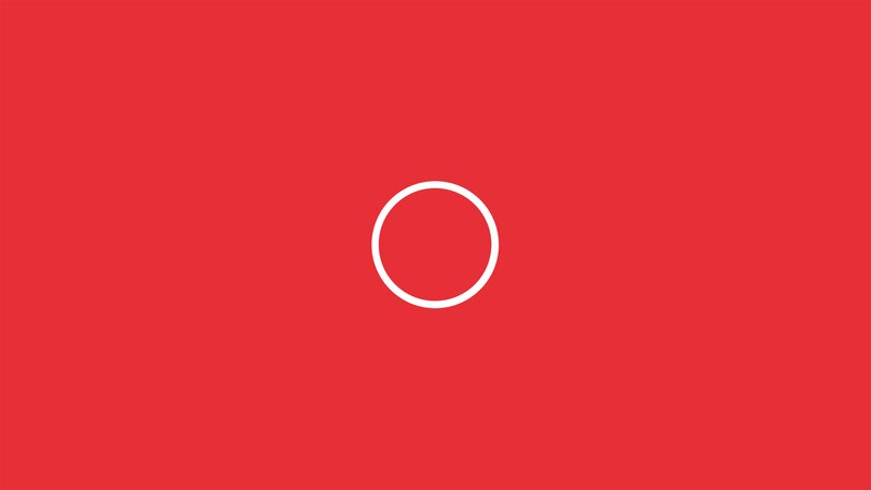 White Circle on Red