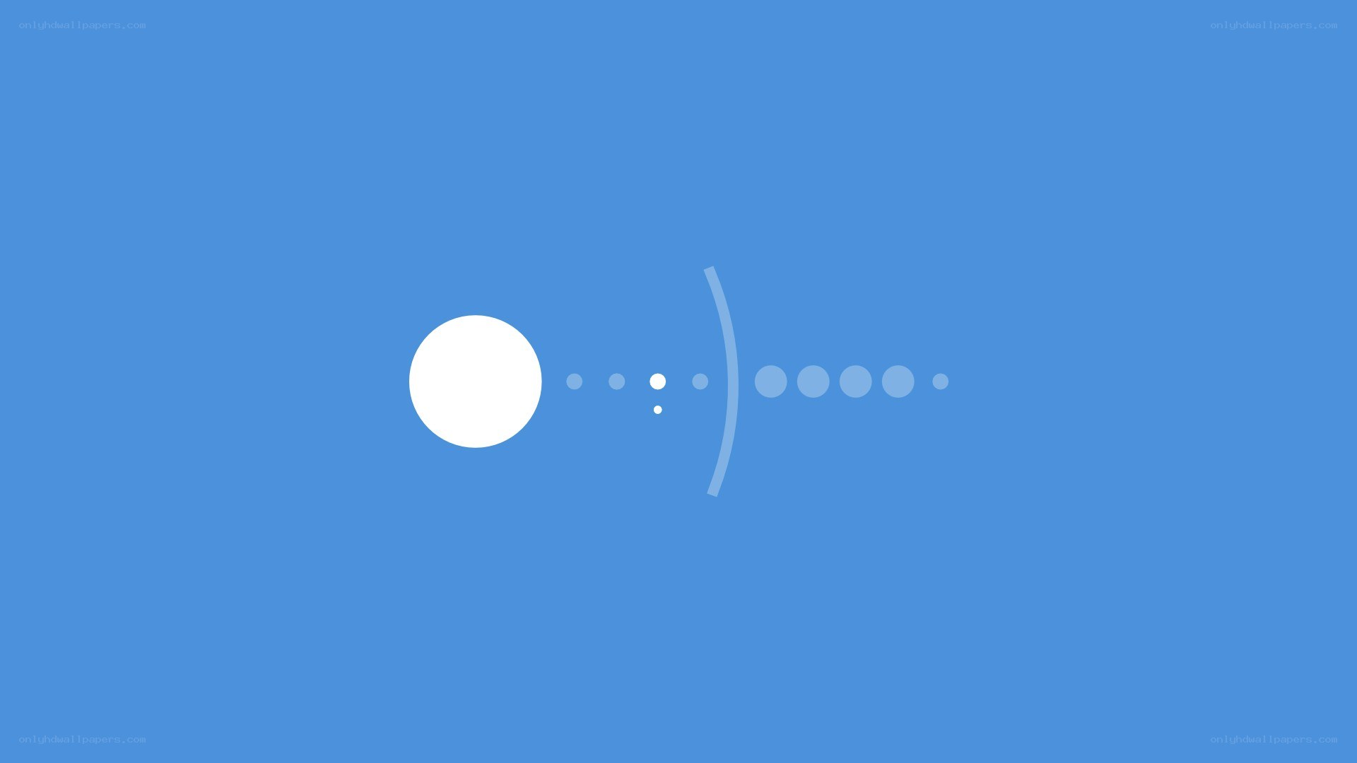 white circle with dots