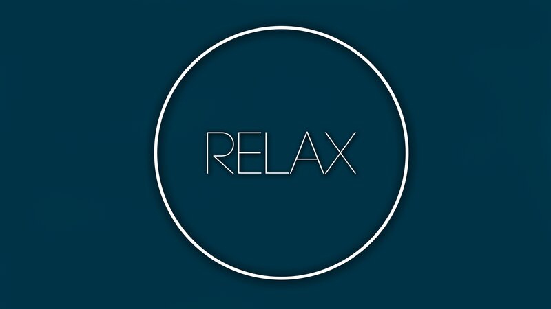 White Circle with Text — Dark Blue