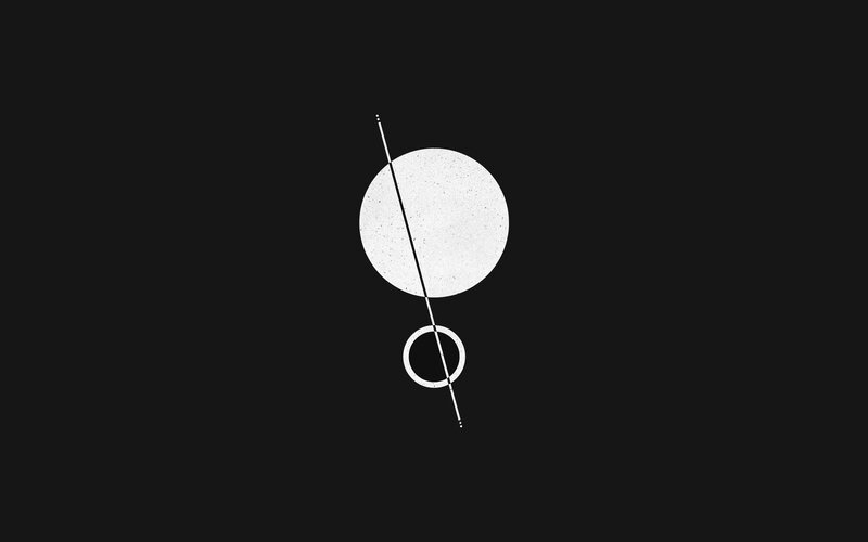 White Circles on Black