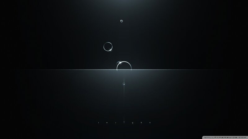 White Circles on Dark Background