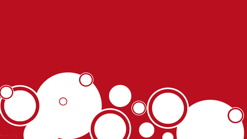 White Circles on Red — Minimalist