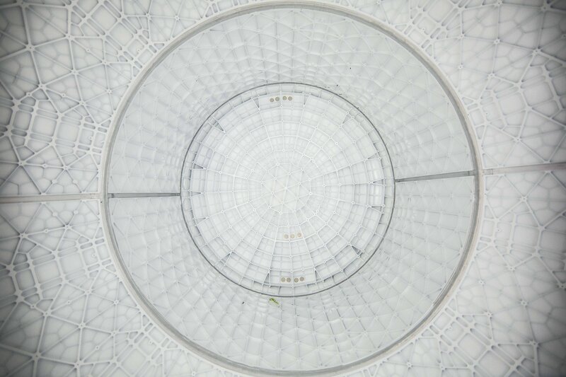 White Circular Ceiling