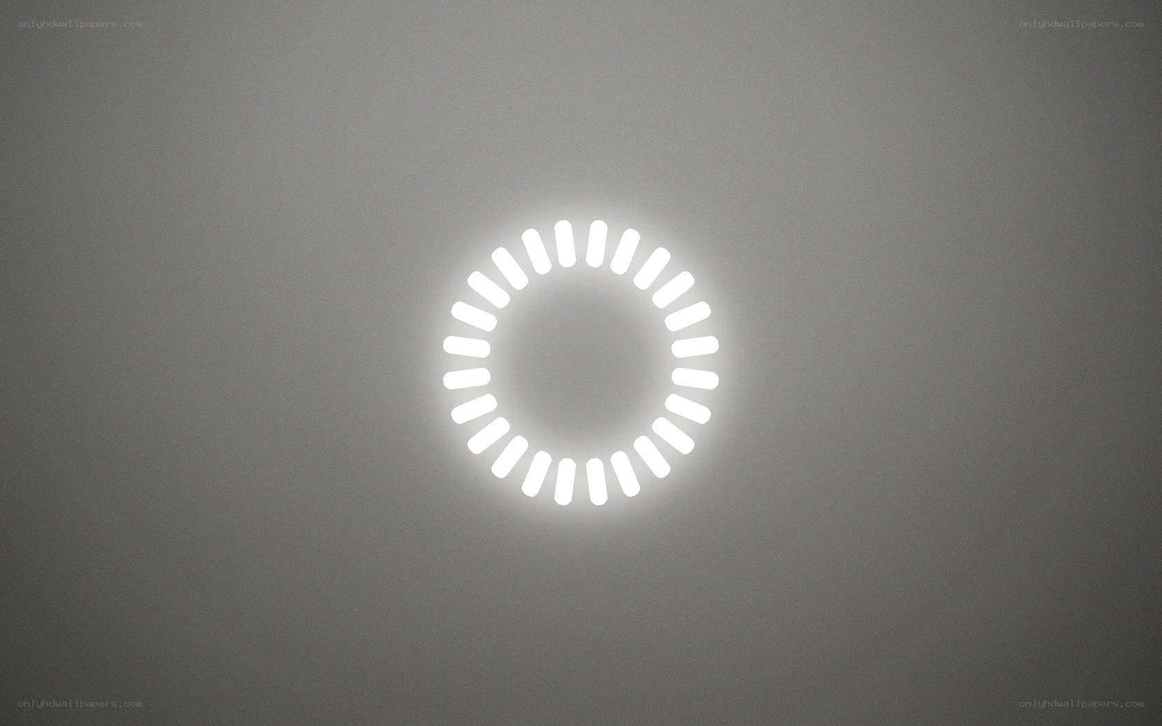 white circular light pattern