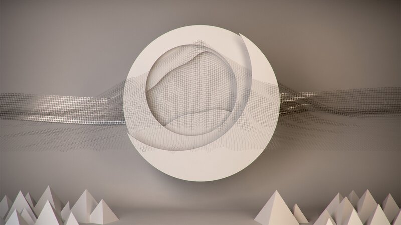 White Circular Sculpture