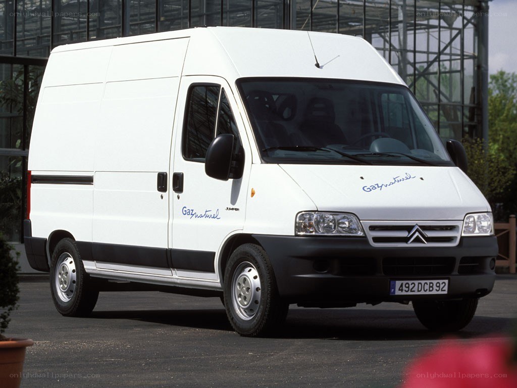 White Citroën Jumper van