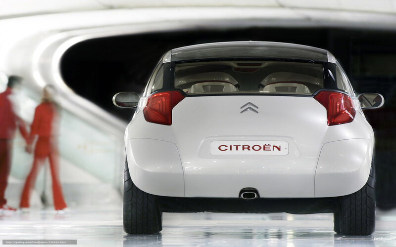 White Citroen Concept Car — Modern, Photograph