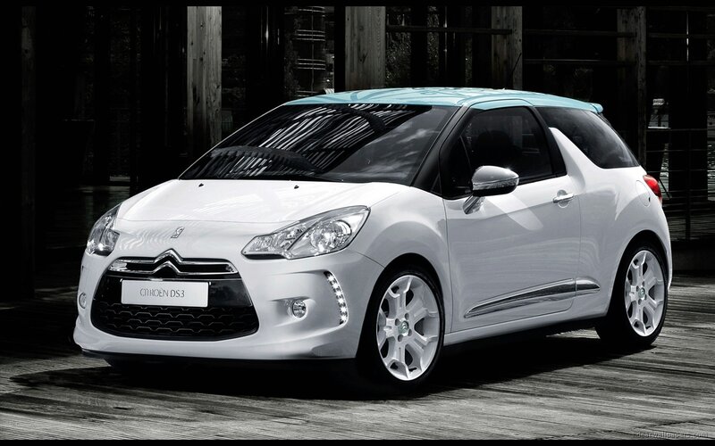 White Citroen Ds3 Car — Dramatic