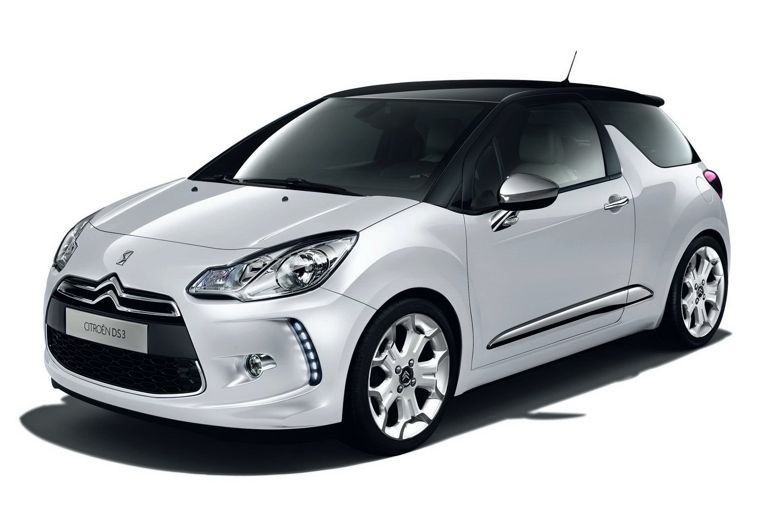 White Citroen DS3 hatchback