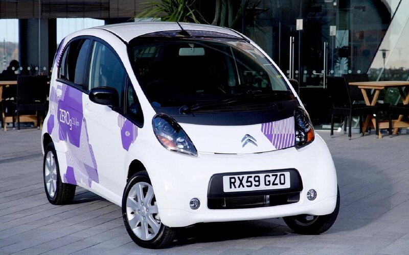 White Citroen Zero Car