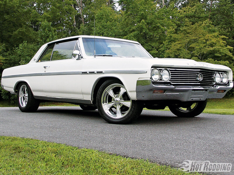 white classic buick car