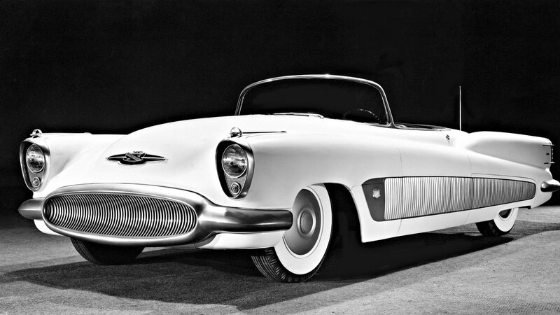 White Classic Car — Black