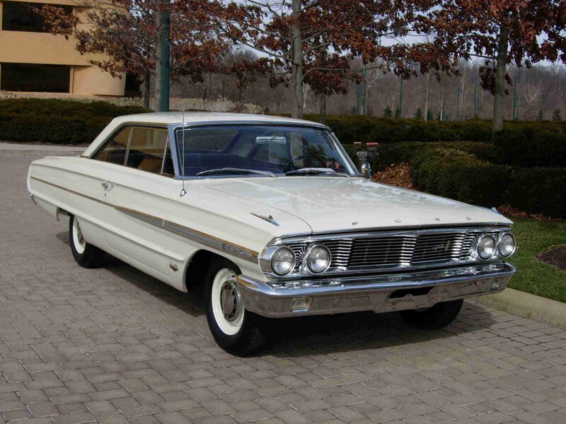 White Classic Car — Calm, Autumn, Photograph, Trees