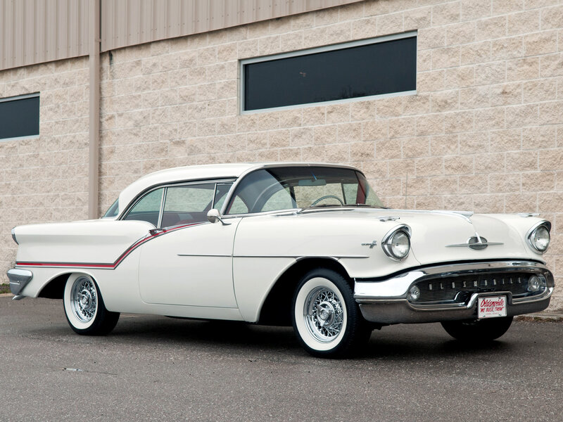 White Classic Car — Calm, Photograph, Building
