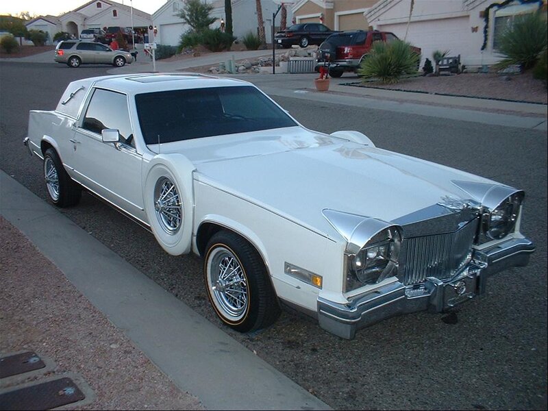 White Classic Car — Calm, Sunset
