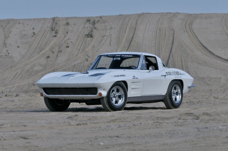 White Classic Car — Dramatic, Afternoon, Photograph, Sand Dune
