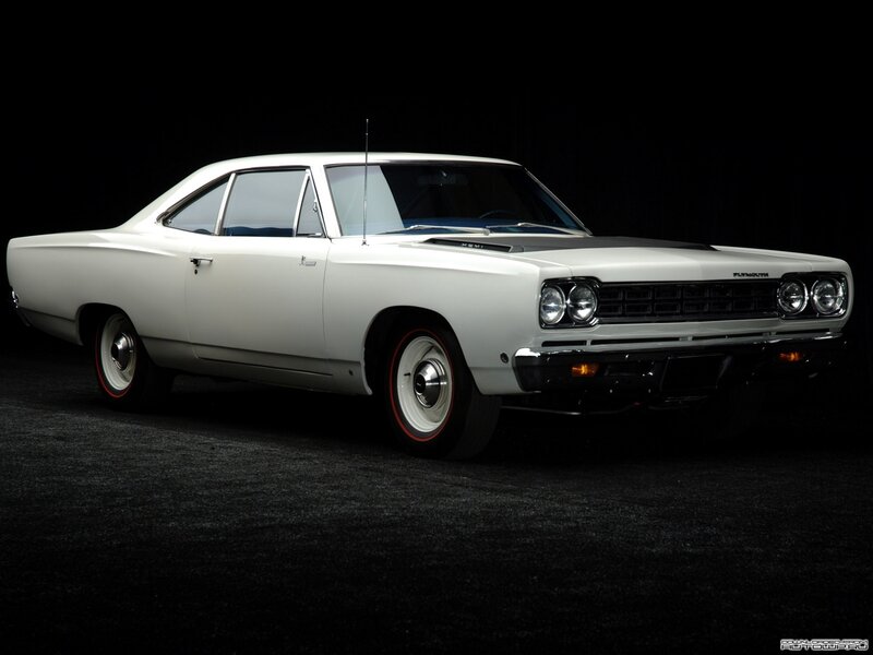 White Classic Car — Dramatic, Photograph