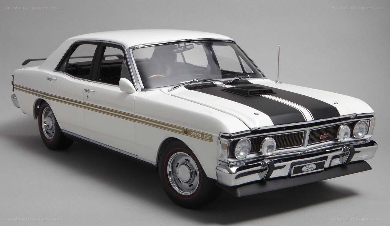 white classic car model