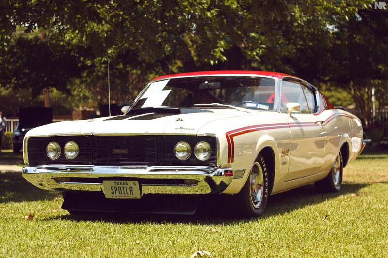 White Classic Car — Serene, Afternoon, Photograph, Grass, Trees