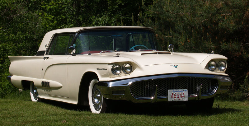 White Classic Car — Serene, Afternoon