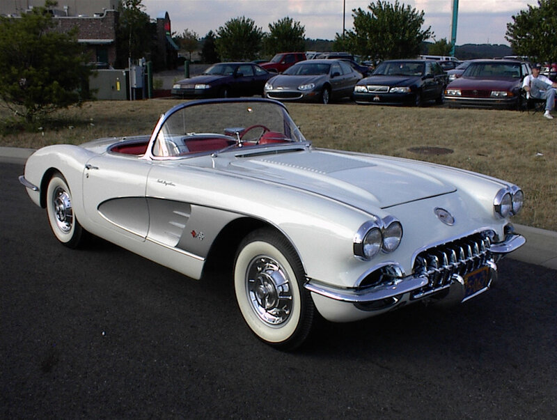 White Classic Convertible — Calm, Afternoon, Photograph, Cars