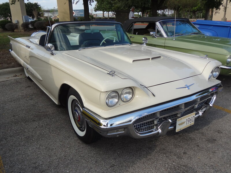 White Classic Convertible — Calm, Afternoon, Photograph, Green Car