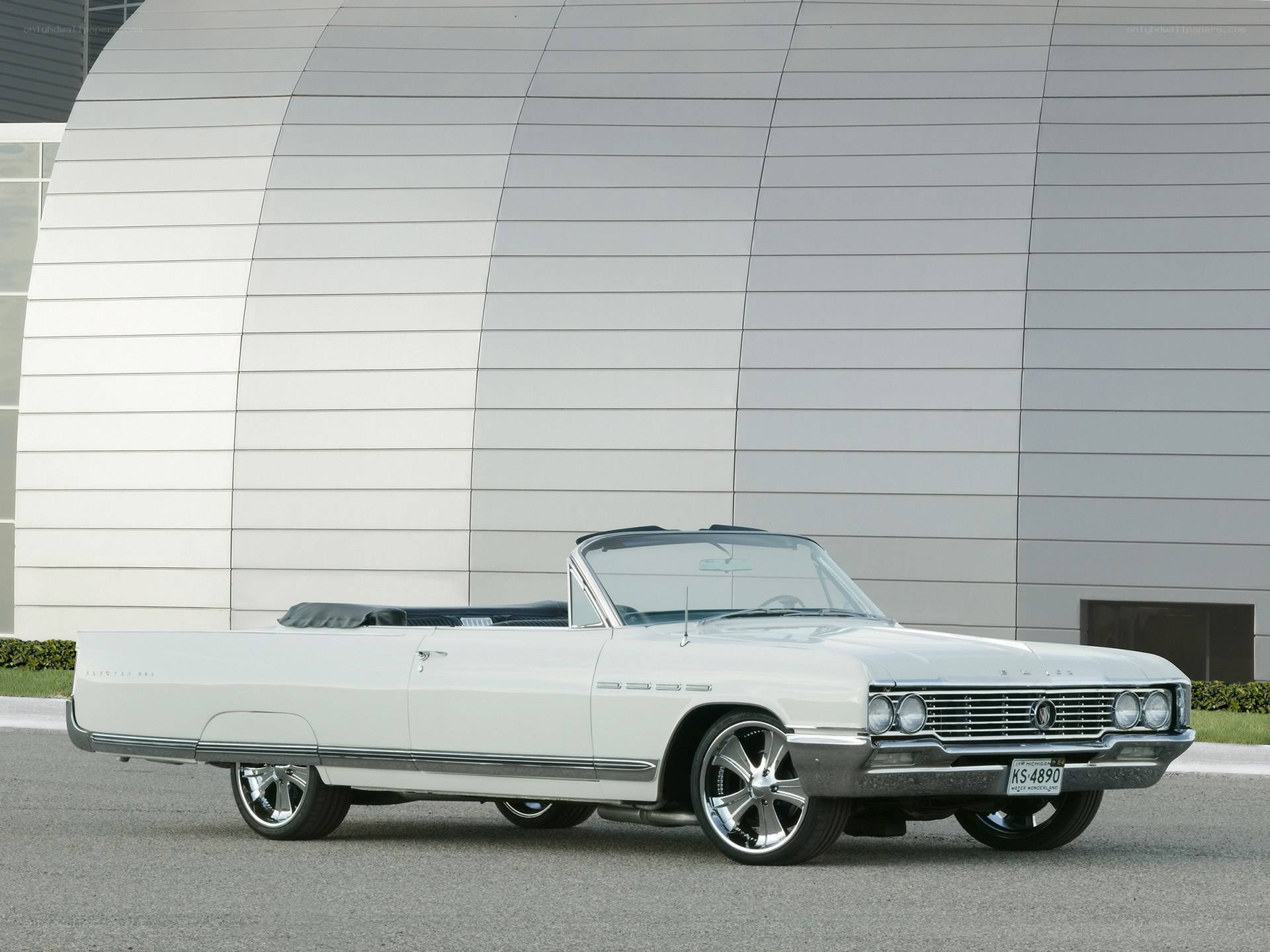 White classic convertible car