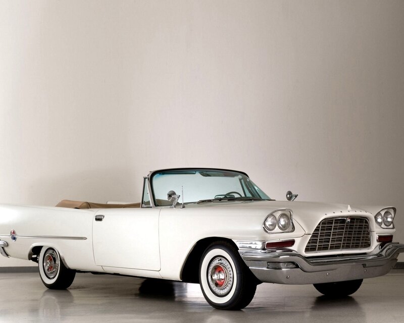White classic convertible car