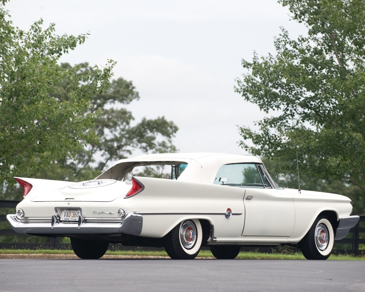 White classic convertible car