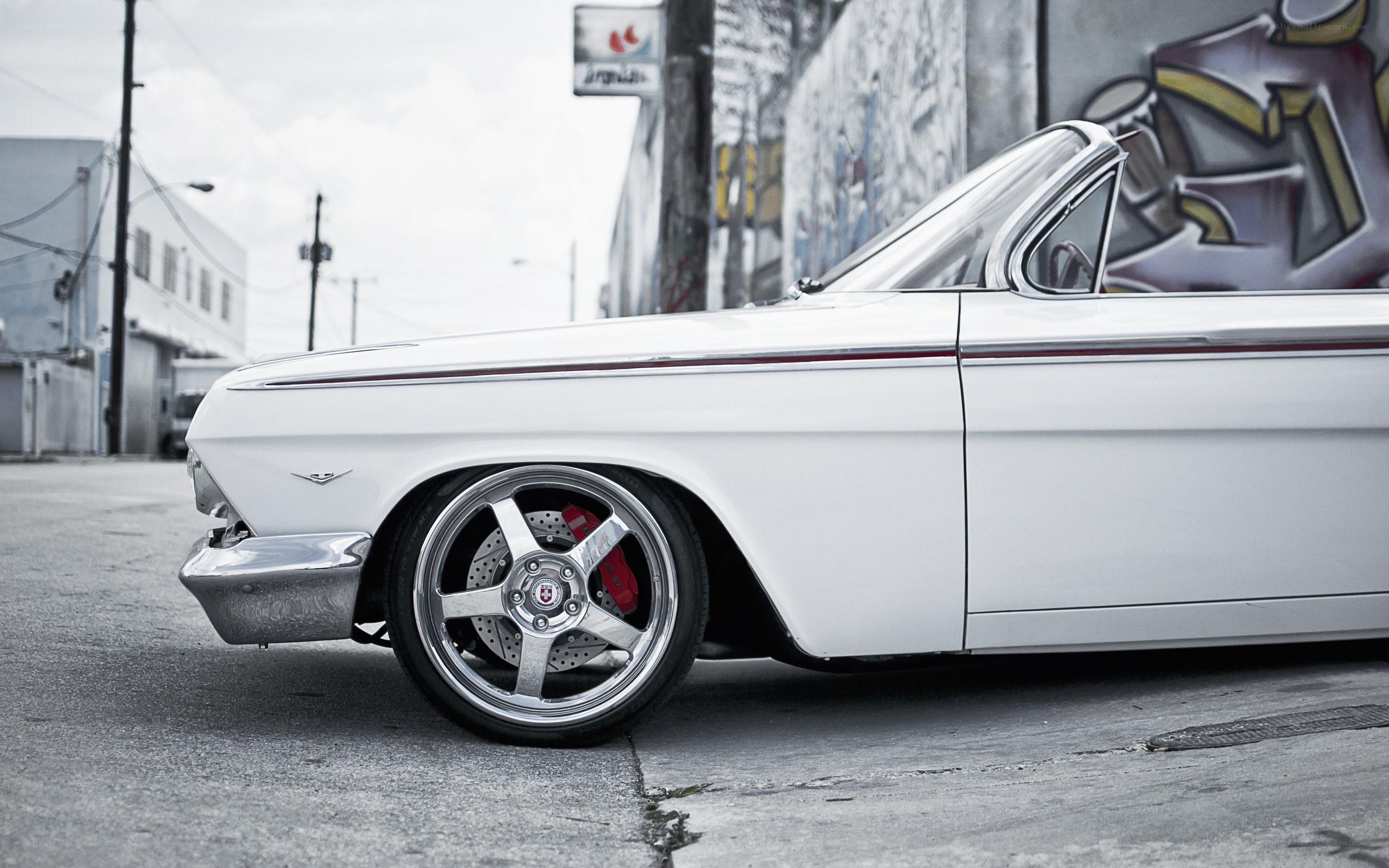 white classic convertible car