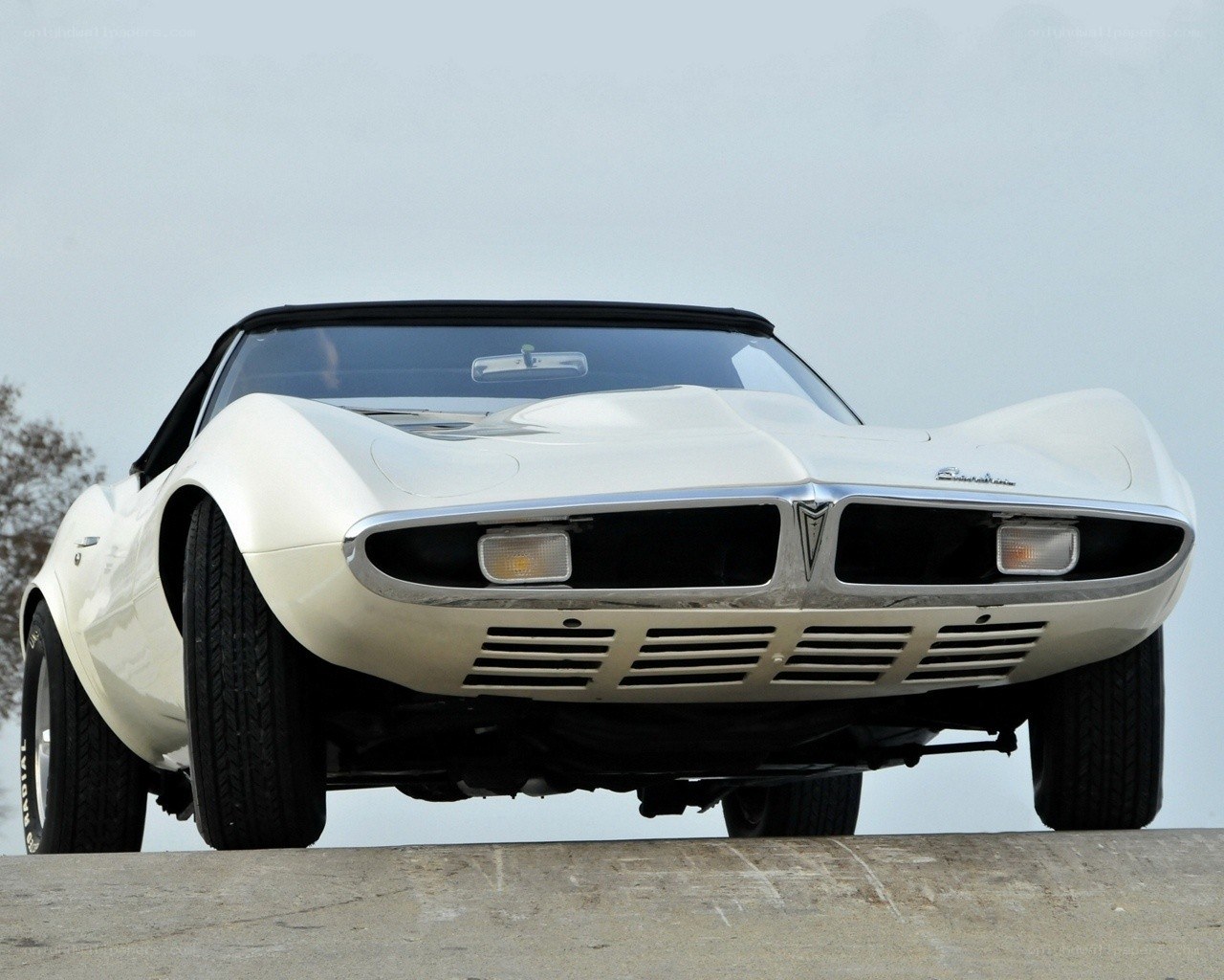 white classic convertible car