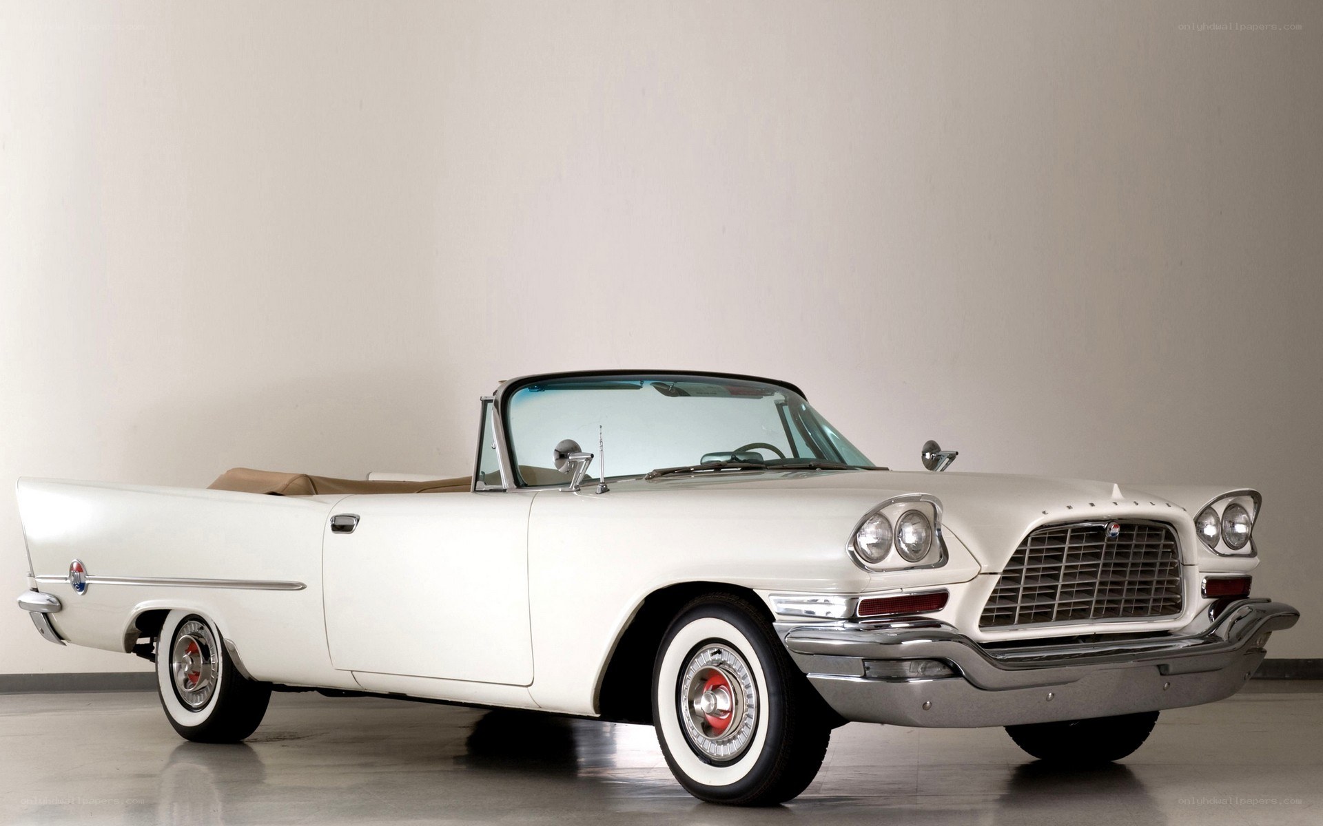 White classic convertible car