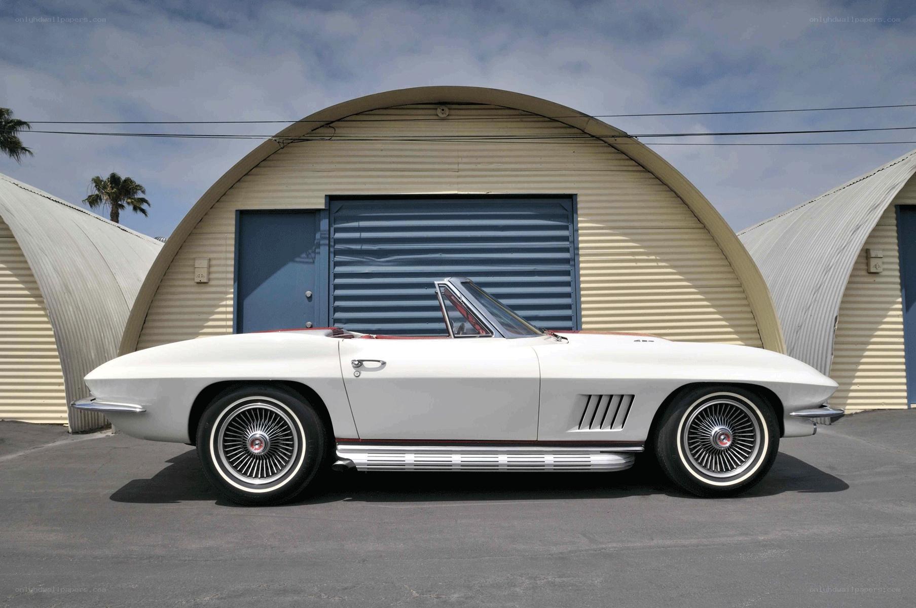 White classic convertible car