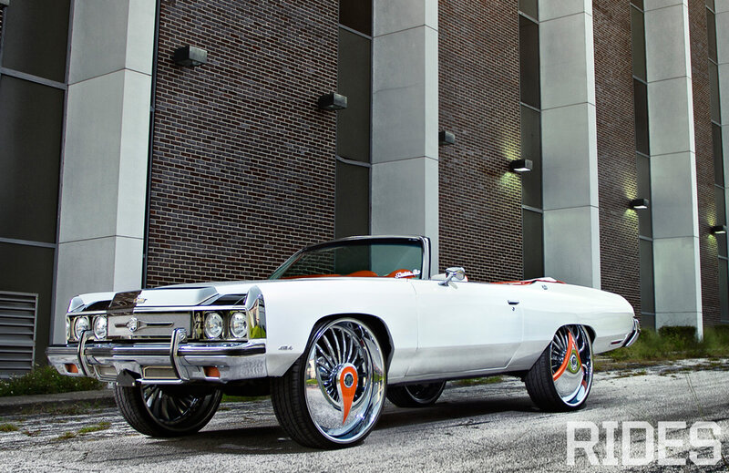 White Classic Convertible — Dramatic, Afternoon