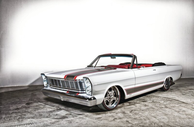 White Classic Convertible — Dramatic, Photograph