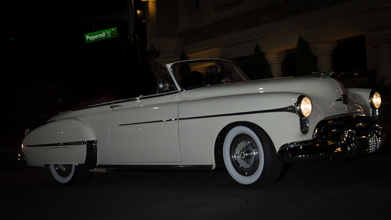 White Classic Convertible — Dramatic