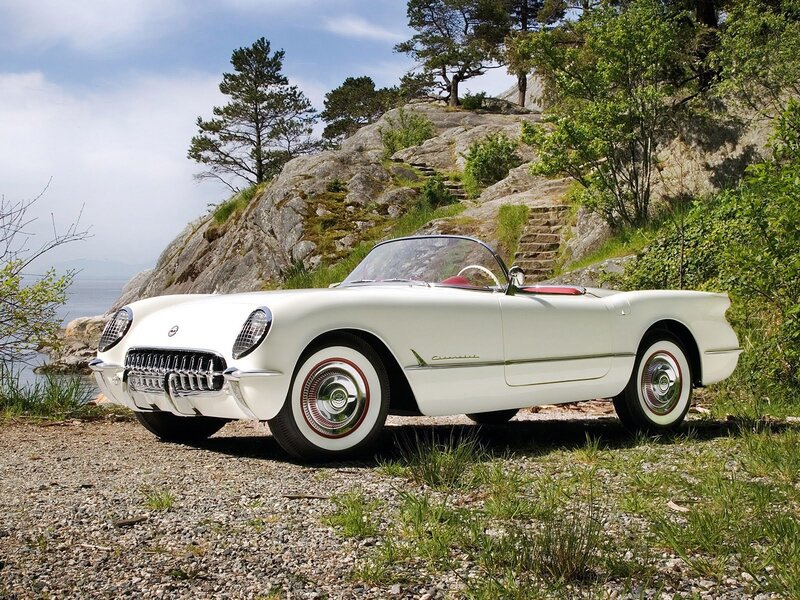White Classic Convertible — Serene, Afternoon