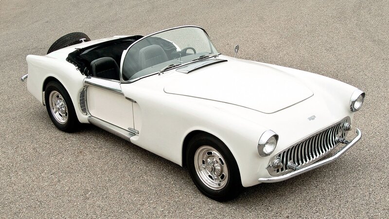 white classic convertible sports car