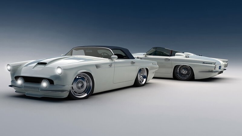 White Classic Convertibles — Dramatic
