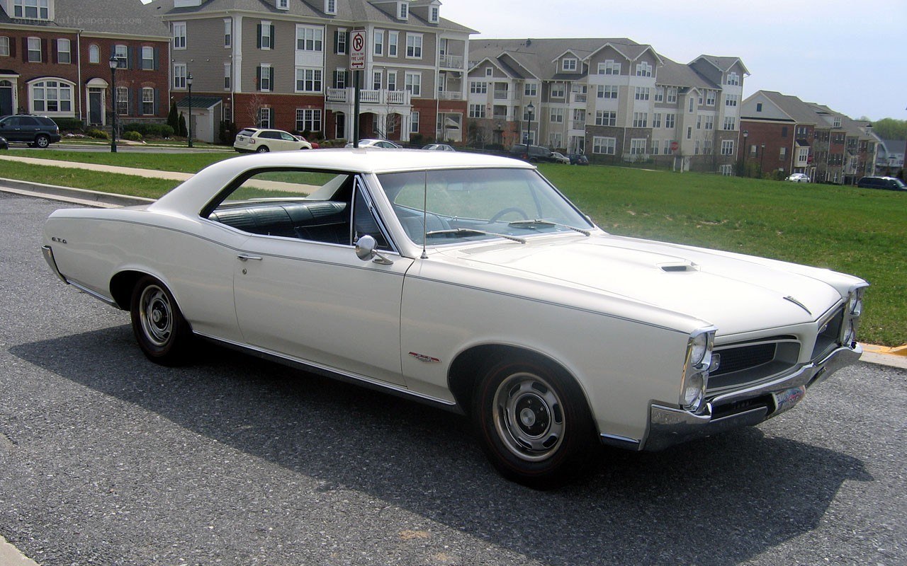 White classic muscle car