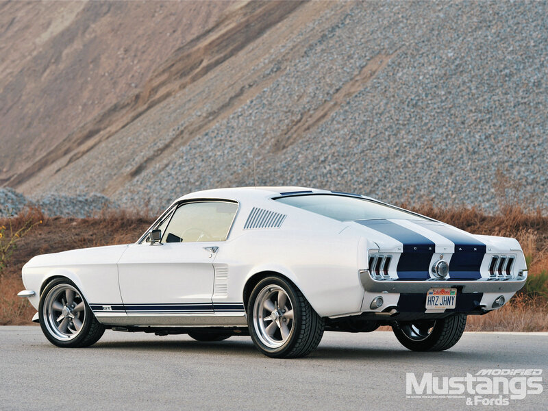 White Classic Muscle Car — Dramatic, Afternoon