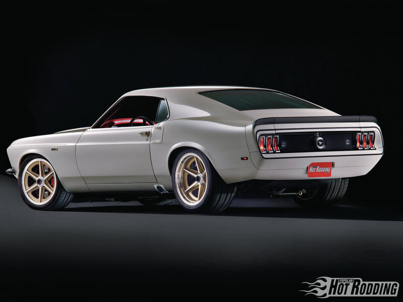 White Classic Muscle Car — Dramatic, Photograph