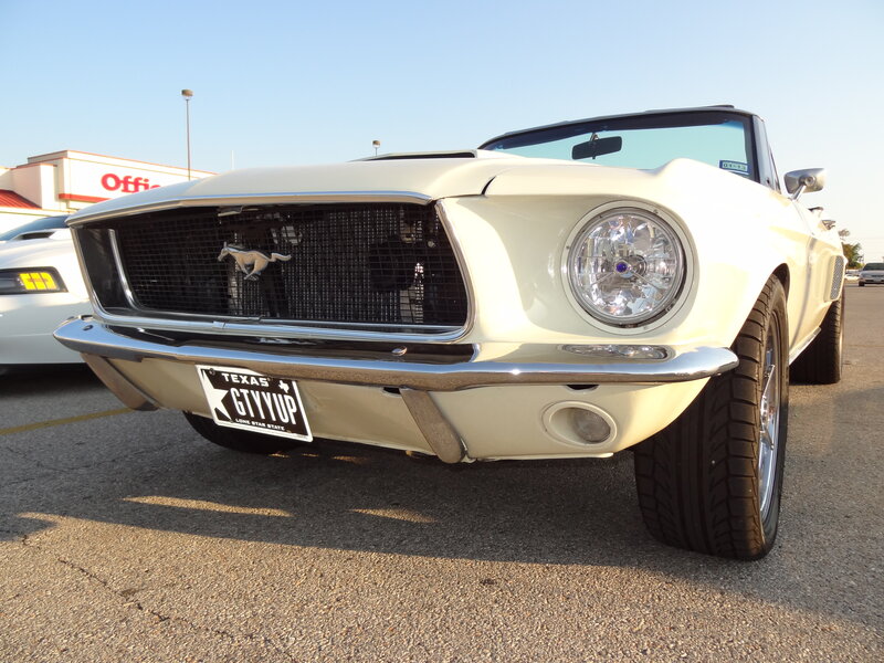White Classic Mustang — Calm, Afternoon