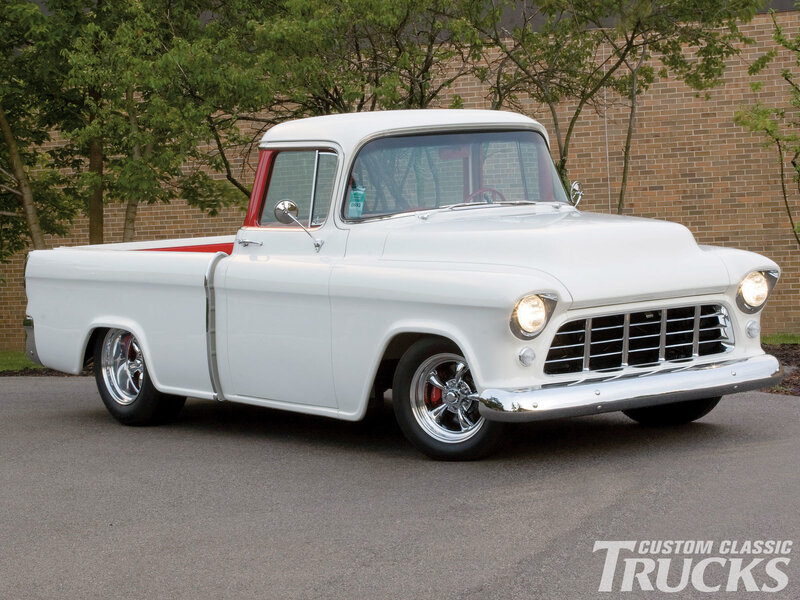 White classic pickup truck