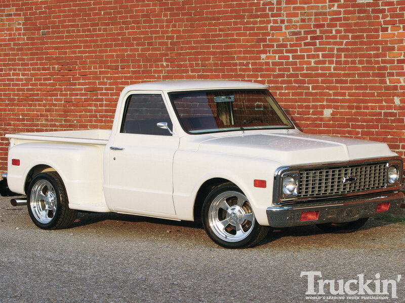 White Classic Pickup Truck — Calm, Afternoon, Photograph