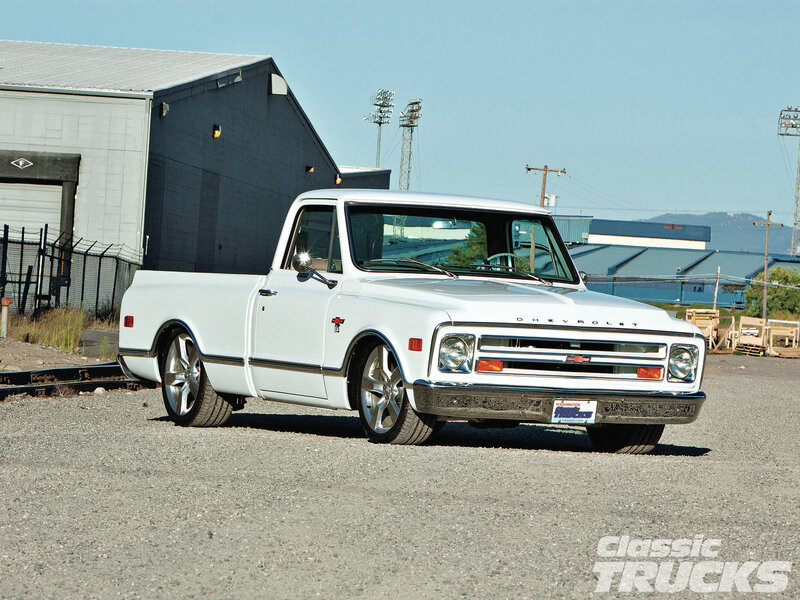 White Classic Pickup Truck — Industrial